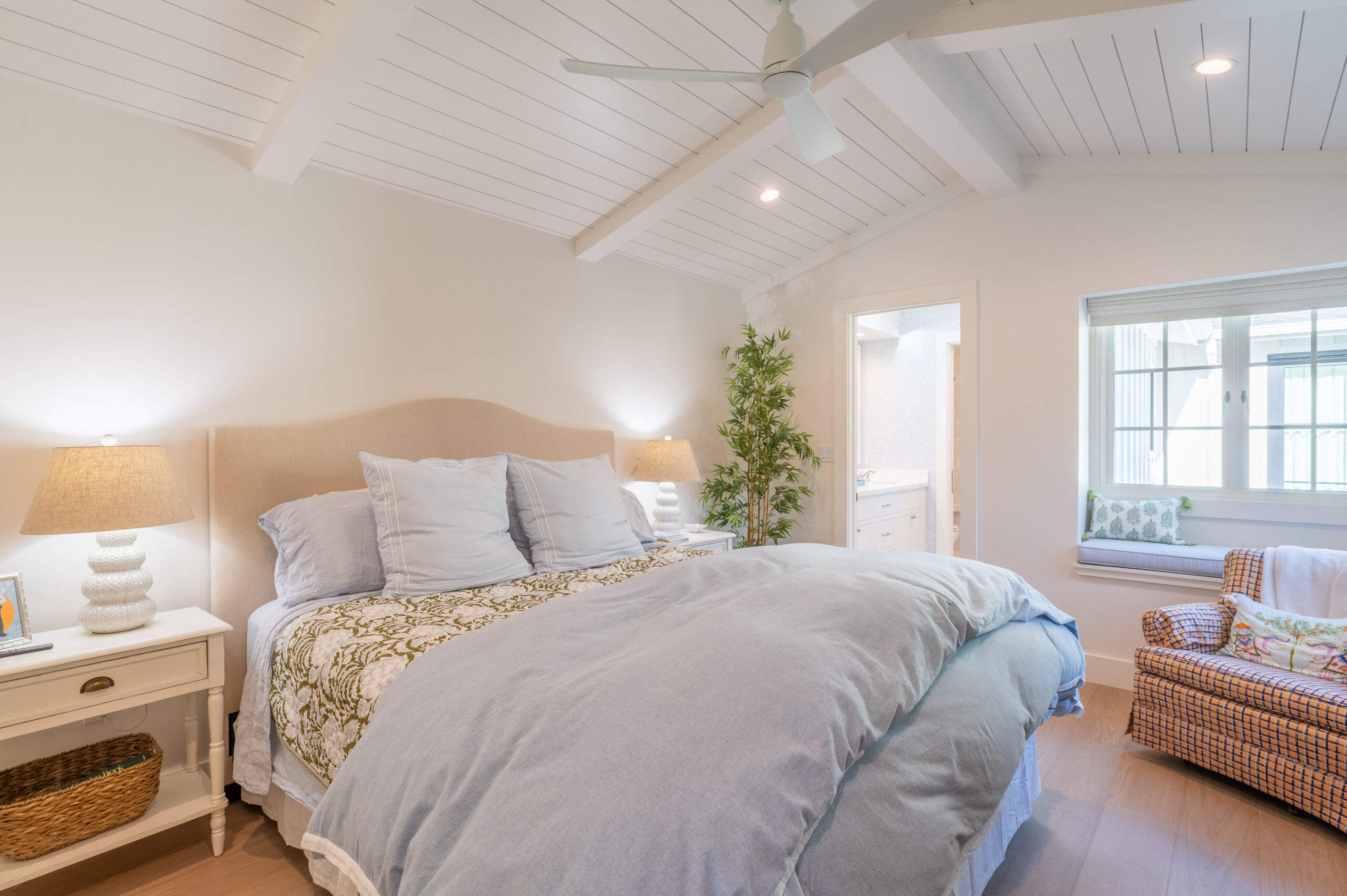 california ranch bedroom built by NC Construction